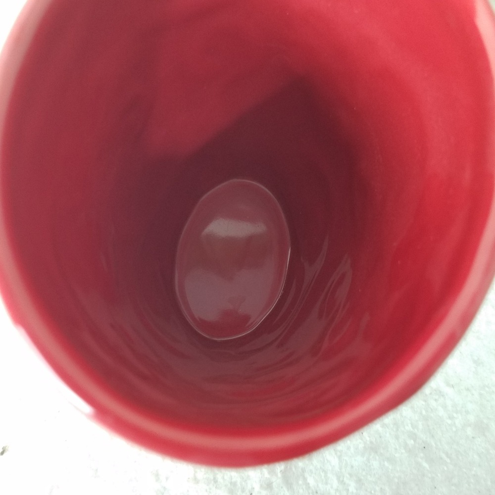 Red Embossed Floral Starbucks Coffee Mug Tea Cup Flower Star‎ Accents bone china - Picture 6 of 9